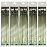 30 X Hair Rigs Barbless Size 6 8 10 Carp fishing Rigs Tackle 12lb Braid