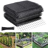 WEXFFU Garden Netting, 4x10M Bird Netting for Garden, 15*15mm Mesh Anti Bird Netting with 50PCS Cable Ties, Reusable Bird Net for Protecting Vegetables Fruits Flower Ponds Against Bird Animals Pests