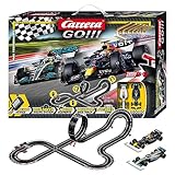 Carrera Go!!! Max Performance | Formula 1 Race Track Set | Max Verstappen vs Louis Hamilton | 2 Slot Cars Including 2 Hand Regulators with Turbo Button | Includes Looping, Crossing, Fly-Over and Lap