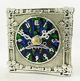 Art Nouveau Design Pewter Clock | Archibald Knox Style | Liberty | Silver Colour 8cm H | Made in England | AK7