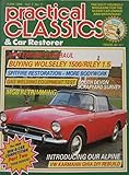 Practical Classics magazine 06/1986 featuring Wolseley, Riley, VW Karmann Ghia