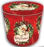 Panettone - Gran Ducale Italia Original Classic Panettone | Premium Traditional Italian Christmas Cake Gift Tin | Panettone Xmas New Years Eve Tea Time Cake 1kg -Santa Merry Christmas Tin