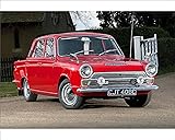Media Storehouse Ford Cortina Mk. 1 GT Print, 1965 Red - Print 10"x8" (25x20cm) (12611435)