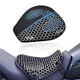 Motorcycle Seat Cushion for Ducati Hypermotard 698 Mono 2024 2025 2026, Breathable Shock Absorbing Non-Slip Motorcycle Seats Pad Foldable Gel Seat Cushion