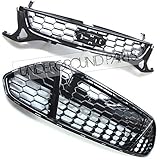 Underground Parts F-MD-14 Titanium X Sport Gloss Black Honeycomb Grilles Kit