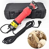 SPUZZO Electric Sheep Shearer Sheep Grooming Clipper Cutting Wool Scissors Shearing Machine Sheep Goat Shear Tool Sheep Shear Set Haircut Trimmer