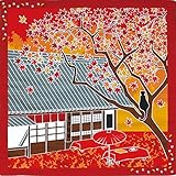 Furoshiki Taille S Japanese chiffon voyage-Chat Chat Momiji novembre feuilles d'automne