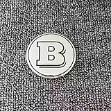 YIFANFENGSHUN 4PCS Car wheel center sticker for Smart Brabus, Waterproof DustProof Wheel Decoration Cover Wheel Center with Car Logo Emblem Sticker,60mm-B