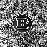 HONGDaFA 4 Pieces Wheel Center Hub Caps Emblem for smart brabus, Badge Wheel Trim Hubcap Sticker Badge Trim Center Cap Stickers,Black- 60mm