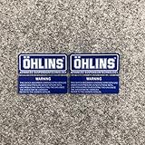 TERAM LOISIRS Self-Adhesive Sticker for Motorcycle/Car OHLINS Blue
