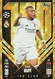 Match Attax 2024 2025 Kylian Mbappe 100 Club Trading Card