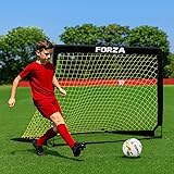 FORZA Square Pop-Up Football Goal [3 Sizes] | Portable Goal Posts for Kids Shooting Practice - Pop-Up in Minutes | Single or Pair of Goals (Single, 4ft x 3ft)
