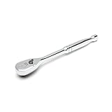 SATA ST12974 3/8-Inch Drive 120P Professional Ratchet with Teardrop Head, Polished, with 3-Degree Swing Arc
