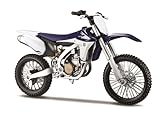 Maisto Yamaha YZ450F Motorbike Kit - 1:12 Scale - Incredibly Detailed Die-Cast Replica Collectible Motorcycle Model