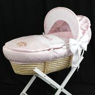 pink moses basket cover for sale