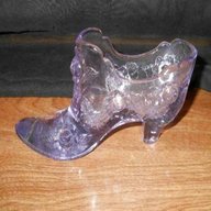 vintage glass slipper for sale