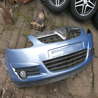 vauxhall corsa front bumper blue for sale