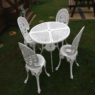 white cast aluminium garden furniture for sale