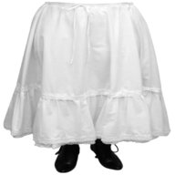 white cotton petticoat for sale