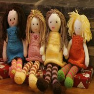 knitted rag dolls for sale