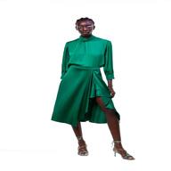 zara green skirt for sale