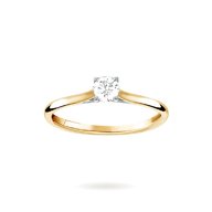 18ct gold diamond solitaire ring for sale