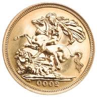 half gold sovereign for sale