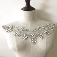 beaded bridal applique for sale