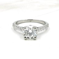platinum diamond ring 1 carat for sale