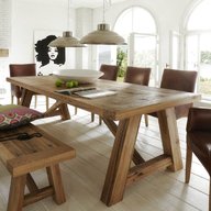rustic oak dining table for sale