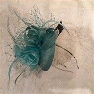turquoise fascinator for sale