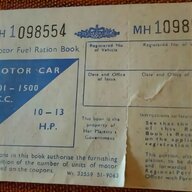 motor fuel ration book for sale