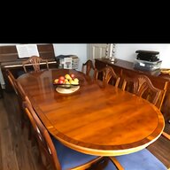yew dining table and chairs for sale
