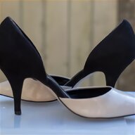 black white kitten heel shoes for sale