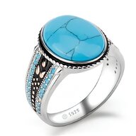 mens turquoise rings for sale