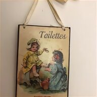 vintage toilet signs metal for sale