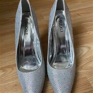 silver glitter court shoes for sale