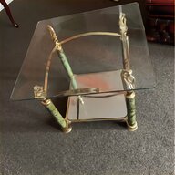 brass glass coffee table for sale