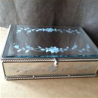 mirrored glass jewellery box for sale