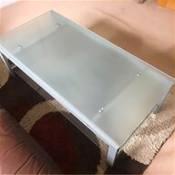 white glass console table for sale