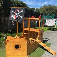 wooden pirate ship garden for sale