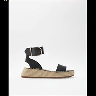 zara black sandals for sale