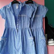 girls blue gingham school dress for sale