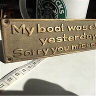 brass safe plaque for sale