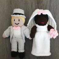 knitted bride and groom for sale