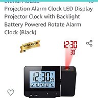 radio controlled projection clock for sale