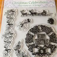 christmas clear rubber stamps for sale