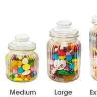 10 plastic sweet jars for sale