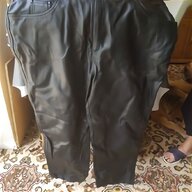 mens leather biker trousers for sale