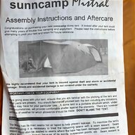 sunncamp inner tent for sale